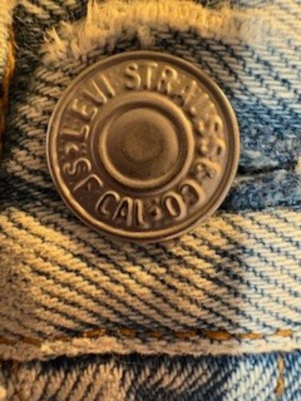 Levi's 501 Vintage-distressed jeans tag sz 28x34  dt June 1980 tag 0680 - Picture 16 of 16